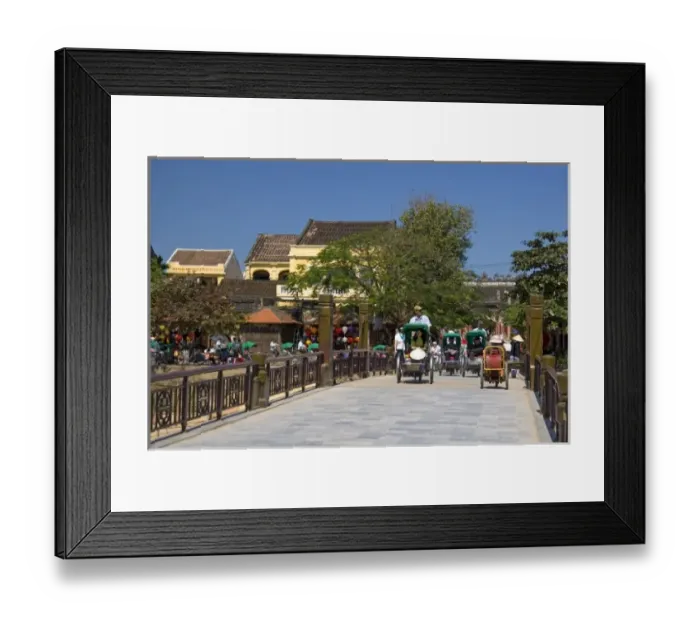 Framed Print : Bridge crossing the Thu Bon River at Hoi An, Vietnam Framed Print : Bridge crossing the Thu Bon River at Hoi An, Vietnam