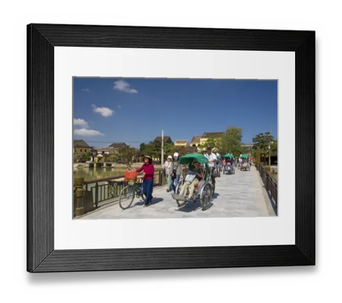 Framed Print : Bridge crossing the Thu Bon River at Hoi An, Vietnam Framed Print : Bridge crossing the Thu Bon River at Hoi An, Vietnam