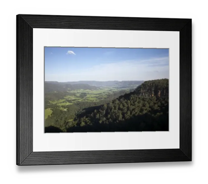Framed Print : Australia, New South Wales, Southern Highlands, View over Kangaroo Valley Framed Print : Australia, New South Wales, Southern Highlands, View over Kangaroo Valley