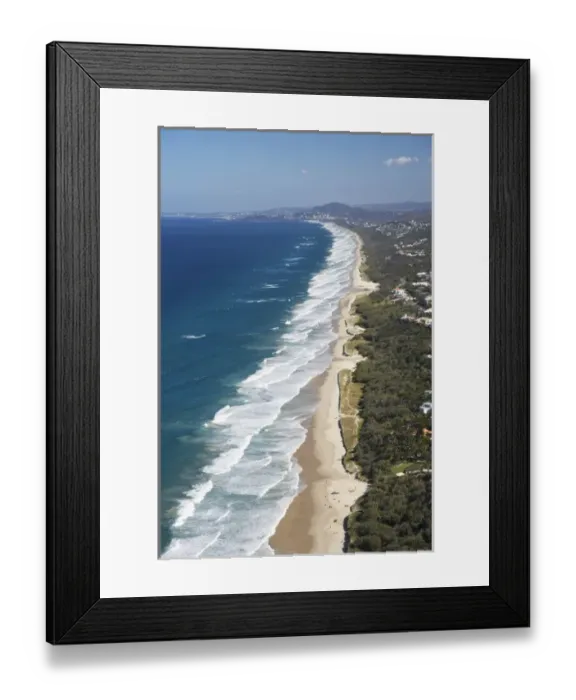Framed Print : Australia, Queensland, Sunshine Coast, Sunshine Beach - aerial Framed Print : Australia, Queensland, Sunshine Coast, Sunshine Beach - aerial