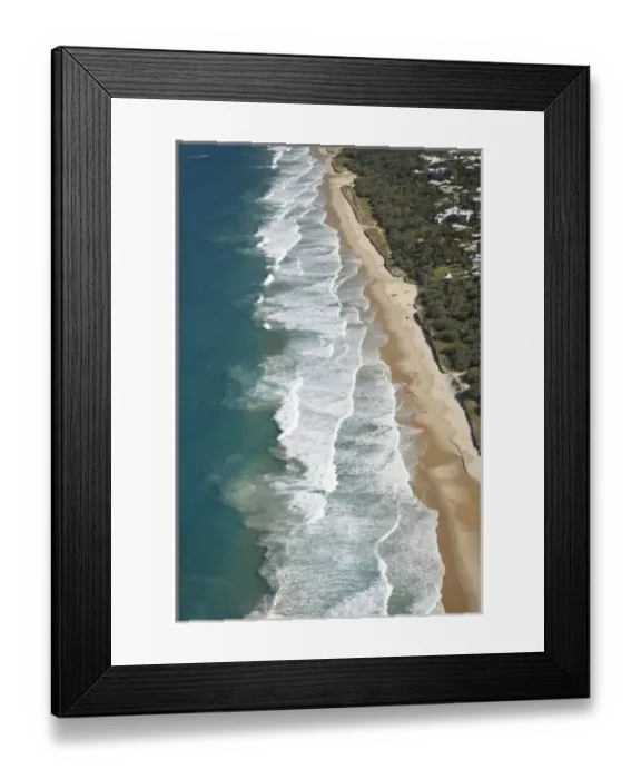 Framed Print : Australia, Queensland, Sunshine Coast, Sunshine Beach - aerial Framed Print : Australia, Queensland, Sunshine Coast, Sunshine Beach - aerial