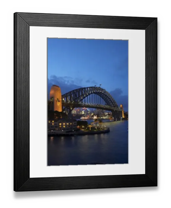 Framed Print : Australia, New South Wales, Sydney, Sydney Harbour Bridge and Park Hyatt Sydney Hotel Framed Print : Australia, New South Wales, Sydney, Sydney Harbour Bridge and Park Hyatt Sydney Hotel