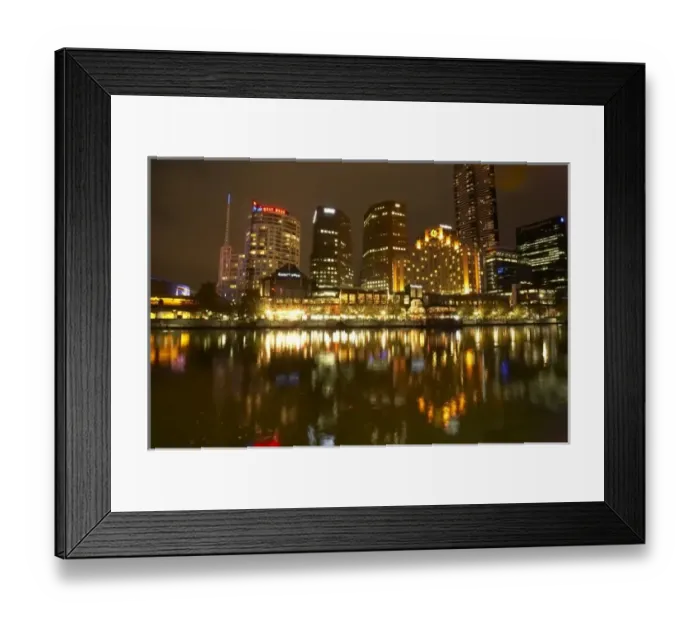 Framed Print : Australia, Victoria, Melbourne, Southbank and Yarra River Framed Print : Australia, Victoria, Melbourne, Southbank and Yarra River