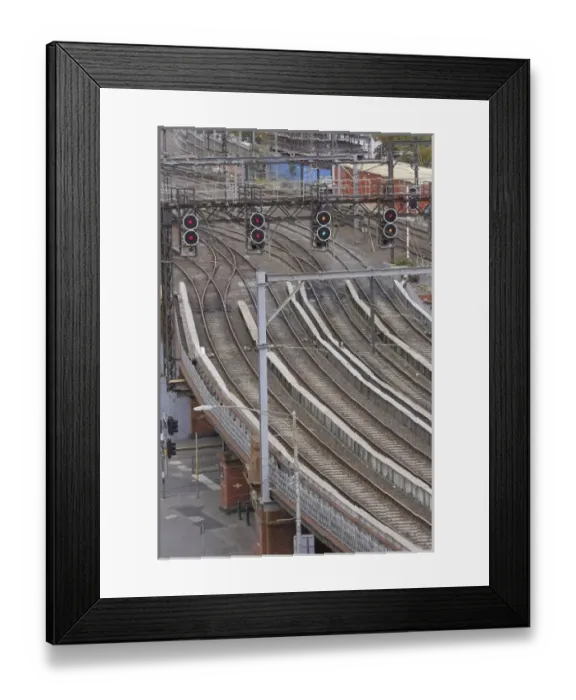 Framed Print : Australia, Victoria, Melbourne, Railway Lines Framed Print : Australia, Victoria, Melbourne, Railway Lines
