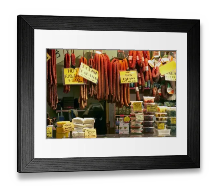 Framed Print : Australia, Victoria, Melbourne, Dips and Antipasto Delicatessen, Queen Victoria Market Framed Print : Australia, Victoria, Melbourne, Dips and Antipasto Delicatessen, Queen Victoria Market