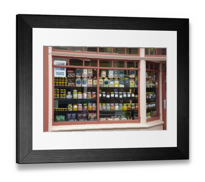 Framed Print : Old Fashioned Sweetie Shop, Battery Point, Hobart, Tasmania, Australia Framed Print : Old Fashioned Sweetie Shop, Battery Point, Hobart, Tasmania, Australia