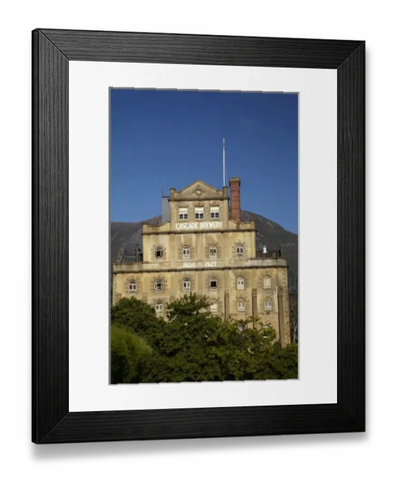 Framed Print : Historic Cascade Brewery, and Mt Wellington, Hobart, Tasmania, Australia Framed Print : Historic Cascade Brewery, and Mt Wellington, Hobart, Tasmania, Australia