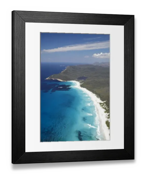 Framed Print : Friendly Beaches, and Point Friendly, Freycinet National Park, Freycinet Peninsula Framed Print : Friendly Beaches, and Point Friendly, Freycinet National Park, Freycinet Peninsula