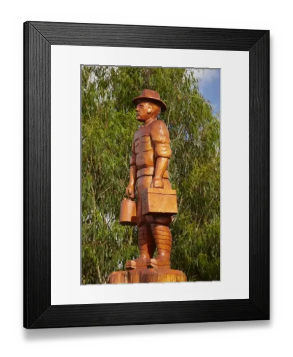 Framed Print : Wooden Carving, Legerwood, near Scottsdale, Eastern Tasmania, Australia Framed Print : Wooden Carving, Legerwood, near Scottsdale, Eastern Tasmania, Australia