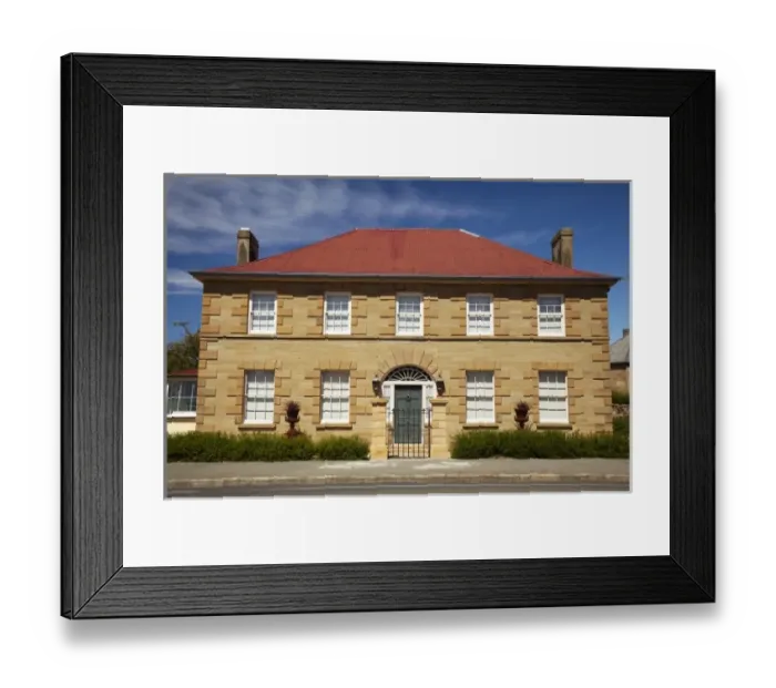 Framed Print : Historic House, Oatlands, Midlands, Tasmania, Australia