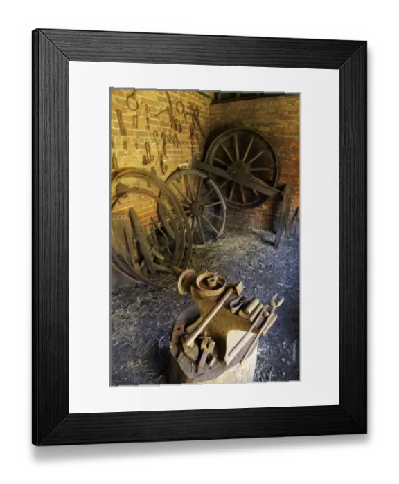 Framed Print : Australia. Blacksmiths Shop, Brickendon Historical Farming Village Framed Print : Australia. Blacksmiths Shop, Brickendon Historical Farming Village