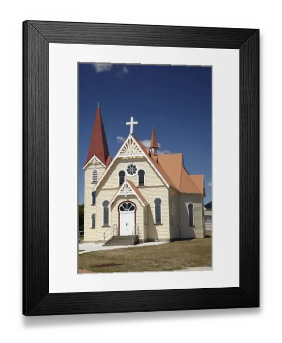 Framed Print : Historic Uniting Church (1903), Penguin, Northern Tasmania, Australia