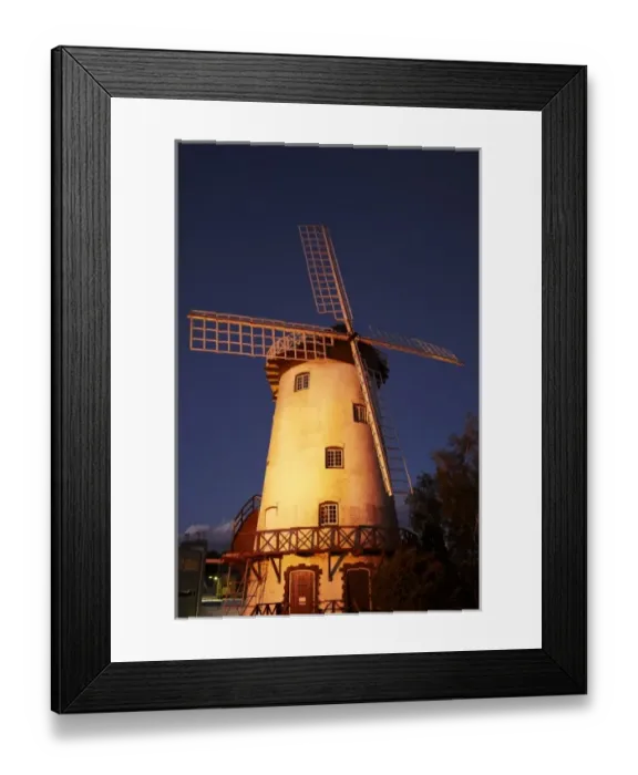 Framed Print : Australia. Historic Windmill, rebuilt at Penny Royal World Framed Print : Australia. Historic Windmill, rebuilt at Penny Royal World
