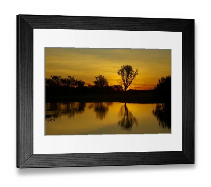 Framed Print : Australia. Sunset, Yellow Water Billabong, Kakadu National Park Framed Print : Australia. Sunset, Yellow Water Billabong, Kakadu National Park