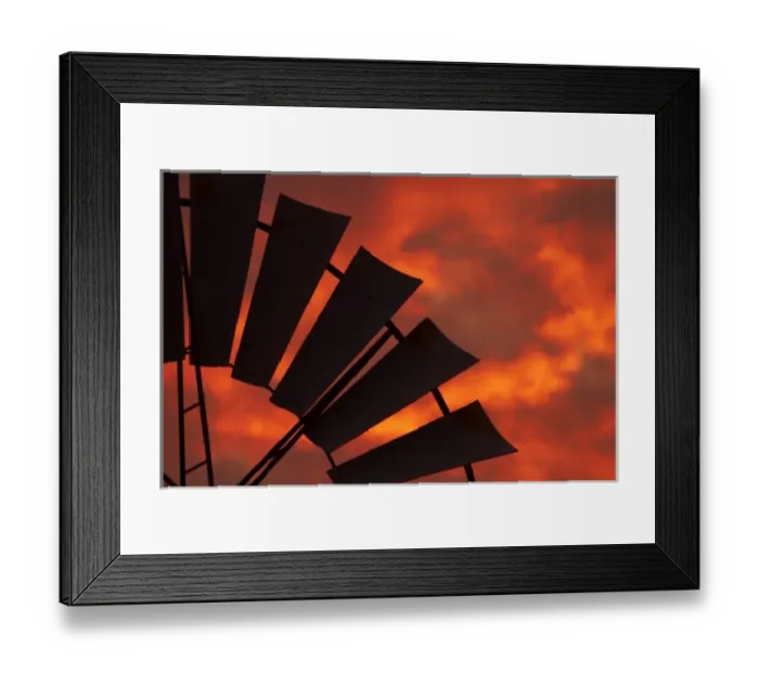 Framed Print : Windmill and sunset, Emerald Springs Roadhouse, Northern Territory, Australia Framed Print : Windmill and sunset, Emerald Springs Roadhouse, Northern Territory, Australia