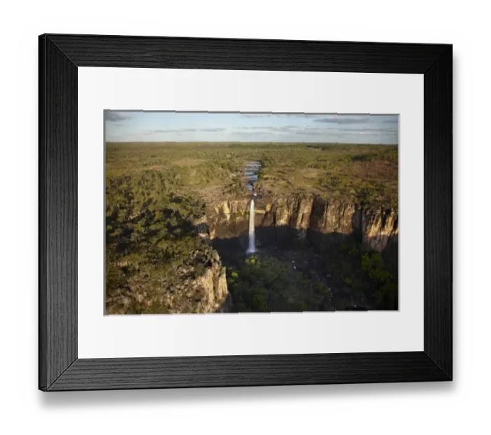 Framed Print : Magela Falls, Kakadu National Park, Northern Territory, Australia - aerial