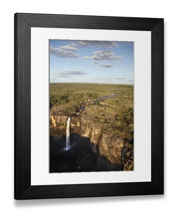 Framed Print : Magela Falls, Kakadu National Park, Northern Territory, Australia - aerial Framed Print : Magela Falls, Kakadu National Park, Northern Territory, Australia - aerial