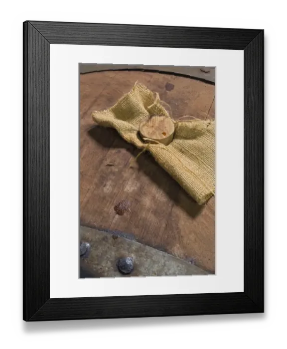 Framed Print : Australia, South Australia, Barossa Valley, Seppeltsfield. Oak barrels of Port dating back to 1897