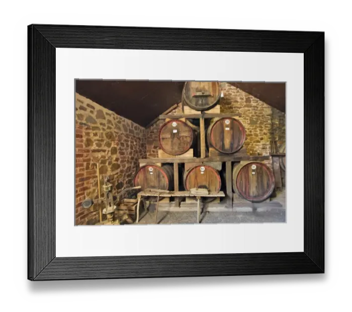 Framed Print : Australia, Barossa Valley, Krondorf. Large wooden kegs at Rockford Wines Framed Print : Australia, Barossa Valley, Krondorf. Large wooden kegs at Rockford Wines