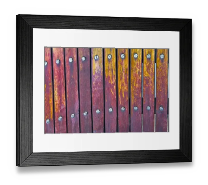 Framed Print : Australia, Barossa Valley, Krondorf. Wine-colored staves of basket press at Rockford Wines