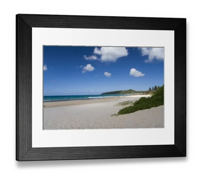 Framed Print : Byron Bay, Australia. Byron Bays beautiful turquoise beaches Framed Print : Byron Bay, Australia. Byron Bays beautiful turquoise beaches