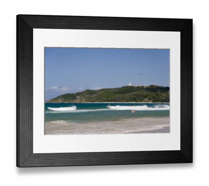 Framed Print : Byron Bay, Australia. Byron Bays beautiful turquoise beaches Framed Print : Byron Bay, Australia. Byron Bays beautiful turquoise beaches