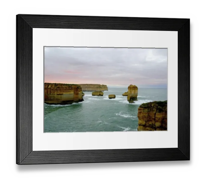 Framed Print : Great Ocean Road, Australia. The twelve apostles, a natural rock formation along Framed Print : Great Ocean Road, Australia. The twelve apostles, a natural rock formation along