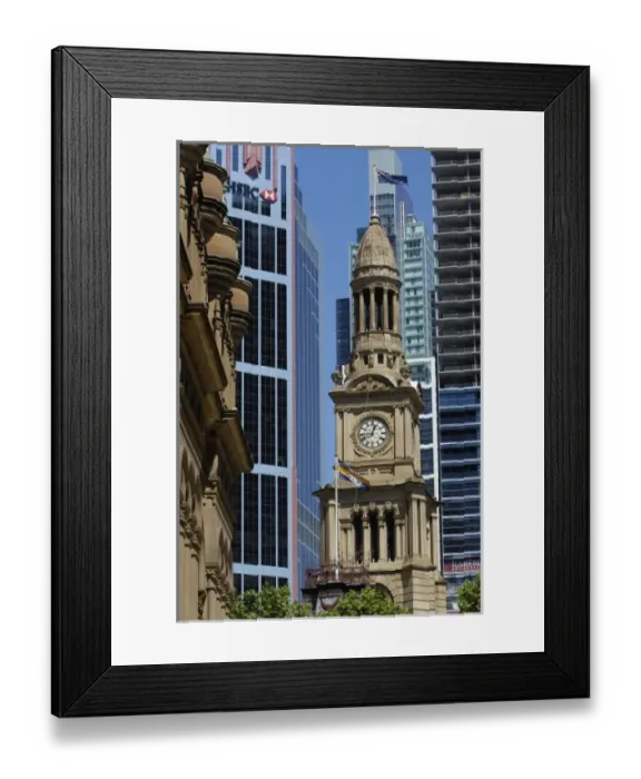Framed Print : Sydney Clock Tower. Sydney, NSW. AUSTRALIA