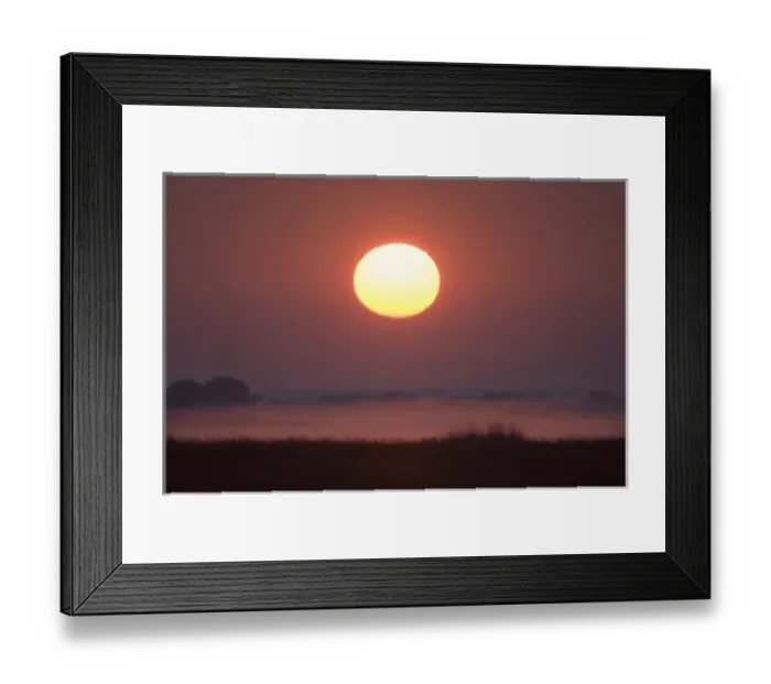 Framed Print : Sunrise, Busanga Plains, Kafue National Park, Zambia