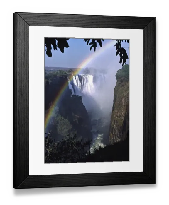 Framed Print : Africa, Zimbabwe, Zambia. Victoria Falls Framed Print : Africa, Zimbabwe, Zambia. Victoria Falls