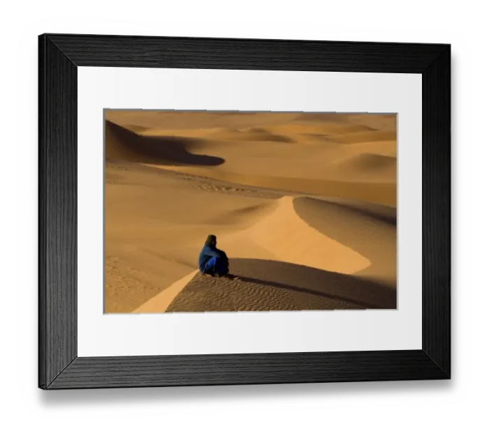Framed Print : Libya, Fezzan, dunes of Wan Kaza