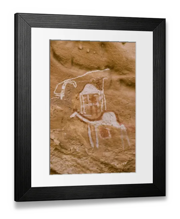 Framed Print : Libya, Fezzan, Akakus, prehistoric graffiti of Ti Tabora Framed Print : Libya, Fezzan, Akakus, prehistoric graffiti of Ti Tabora