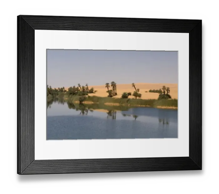 Framed Print : Umm El Ma lake, Erg Awbari, Sahara desert, Fezzan, Libya Framed Print : Umm El Ma lake, Erg Awbari, Sahara desert, Fezzan, Libya