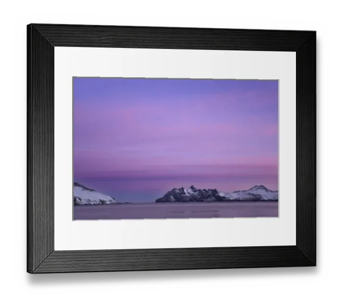 Framed Print : UK Territory, South Georgia Island, Leith Harbor. Sunrise gives pink shade to scenic Framed Print : UK Territory, South Georgia Island, Leith Harbor. Sunrise gives pink shade to scenic