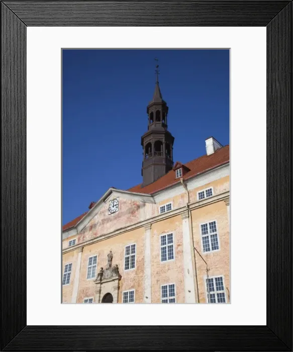 Framed Print : Estonia, Northeastern Estonia, Narva, Town Hall, 17th century