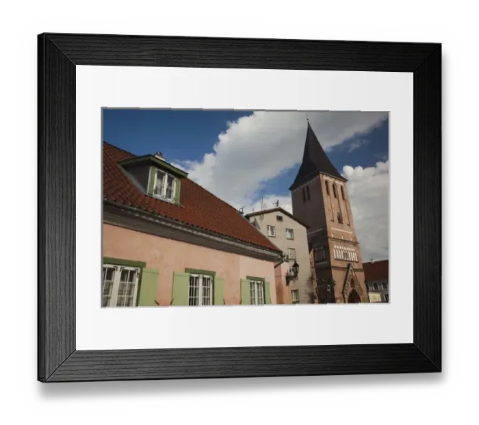 Framed Print : Estonia, Southeastern Estonia, Tartu, St. Johns Church
