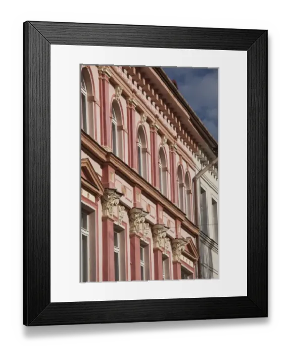 Framed Print : Estonia, Southeastern Estonia, Tartu, Ruutli Street, building detail Framed Print : Estonia, Southeastern Estonia, Tartu, Ruutli Street, building detail