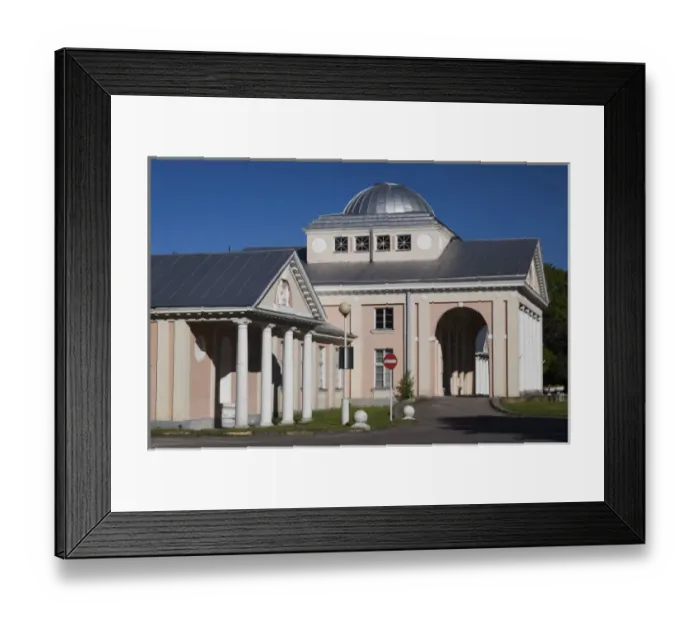 Framed Print : Estonia, Southwestern Estonia, Parnu, Mudaravilla, b. 1927, old mud baths, detail