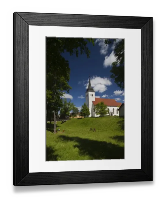 Framed Print : Estonia, Southwestern Estonia, Viljandi, Castle Park, St. Johns Church Framed Print : Estonia, Southwestern Estonia, Viljandi, Castle Park, St. Johns Church