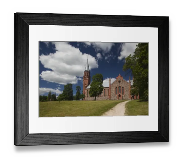 Framed Print : Estonia, Southwestern Estonia, Viljandi, St. Pauls Church Framed Print : Estonia, Southwestern Estonia, Viljandi, St. Pauls Church