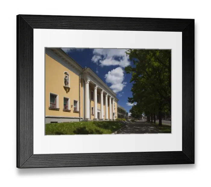 Framed Print : Estonia, Southwestern Estonia, Viljandi, town government building, Vaksali Street Framed Print : Estonia, Southwestern Estonia, Viljandi, town government building, Vaksali Street