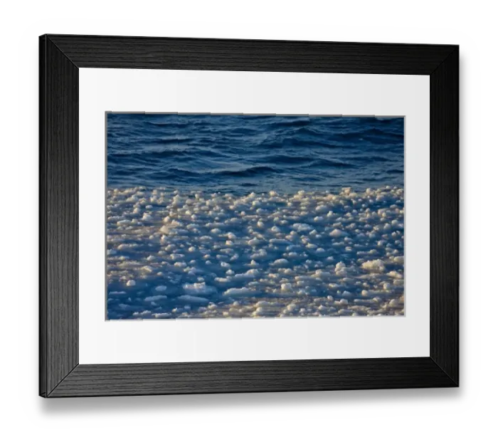 Framed Print : Floating ice blocks pattern, Antarctica Framed Print : Floating ice blocks pattern, Antarctica
