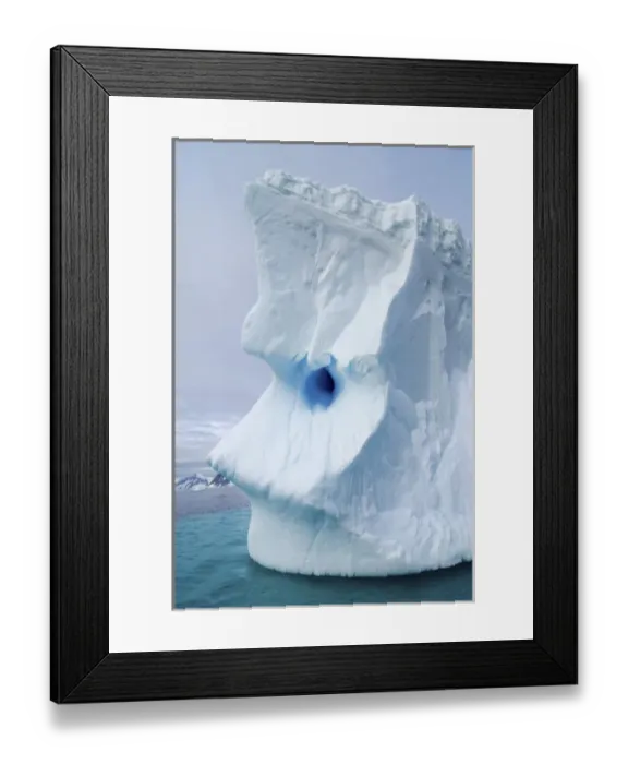 Framed Print : various textures on an iceberg floating off the western Antarctic peninsula, Antarctica Framed Print : various textures on an iceberg floating off the western Antarctic peninsula, Antarctica