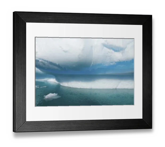 Framed Print : water dripping from a melting iceberg along the western Antarctic peninsula, Antarctica