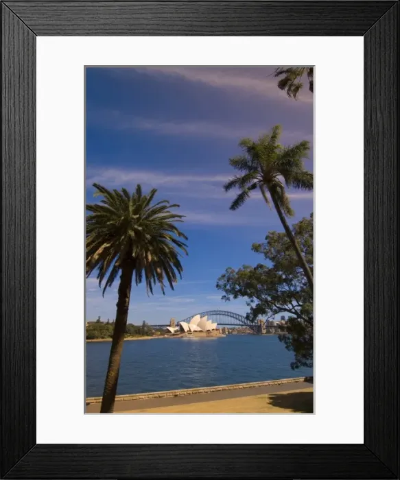 Framed Print : Opera House and Harbour Bridge, Sydney, New South Wales, Australia