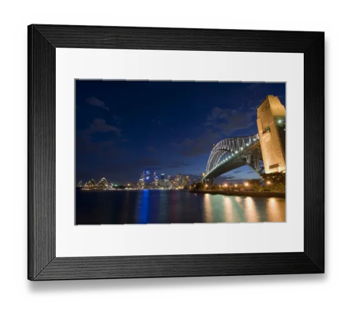 Framed Print : Australia. Harbour Bridge, Sydney, New South Wales, Australia