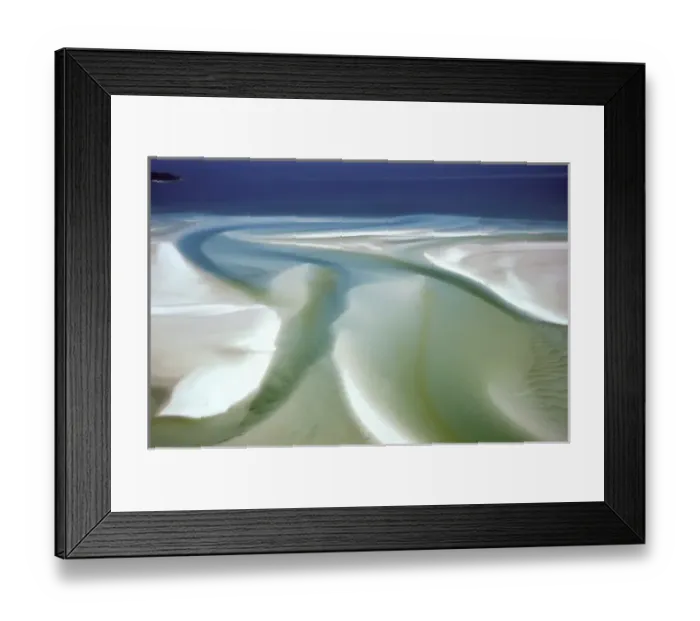 Framed Print : Australia, Whitsunday Island, Hill Inlet. Sand and water pattern Framed Print : Australia, Whitsunday Island, Hill Inlet. Sand and water pattern