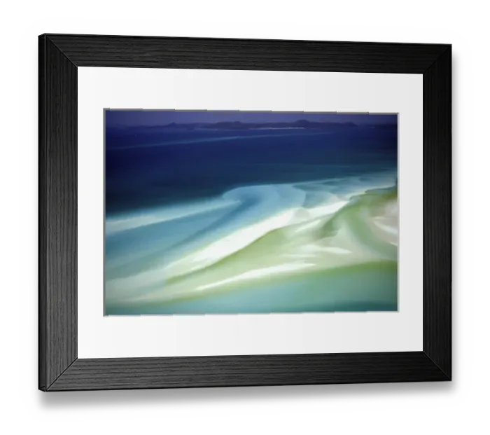 Framed Print : Australia, Whitsunday Island, Hill Inlet. Sand and water pattern Framed Print : Australia, Whitsunday Island, Hill Inlet. Sand and water pattern