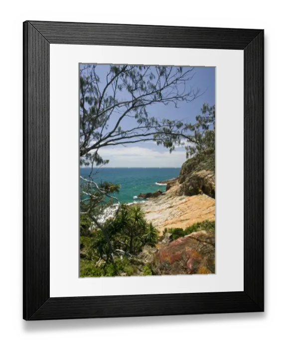 Framed Print : Australia, Queensland, CAPRICORN COAST, Town of 1770 (named in honor of Captain Cook s