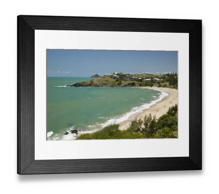 Framed Print : Australia, Queensland, Capricorn Coast, Yeppoon. Kemp Beach Framed Print : Australia, Queensland, Capricorn Coast, Yeppoon. Kemp Beach